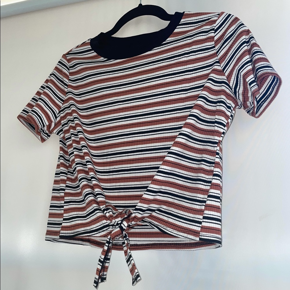 Striped Tie Top